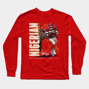 Christian Okoye Kansas City Vertical Long Sleeve T-Shirt